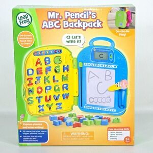 LeapFrog Mr Pencils ABC Backpack Kids Learning Toy Letters Phonics Writing Play